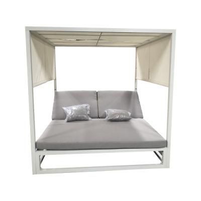 Low Price Modern Double Darwin Foshan Patio Furniture Shade Outdoor Sun Bed