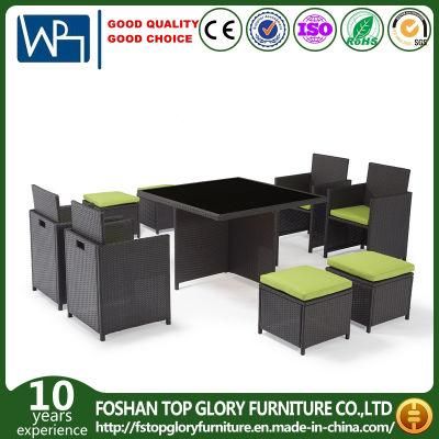 Outdoor Kd Wicker Sofa Set with Cushion Garden Rattan Sofa Set Wicker Weaving Sofa Set