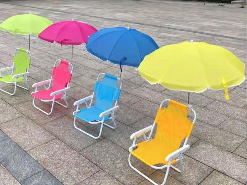 Kids Camping Chairs with Umbrella Portable Carry Bag, Great for Camping, Sporting Events, Beach, Travel, Backyard, Patio