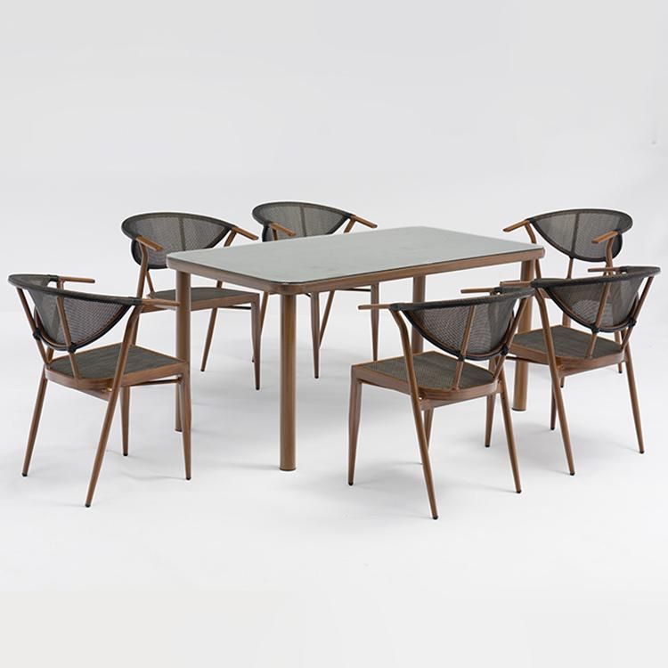 Luxury Outdoor Furniture China Patio Garden Table and Chairs Used for Restaurant Outdoor