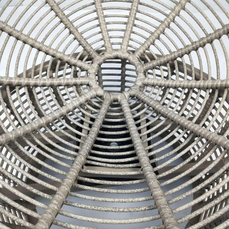Wholesale Italian Style Modern Cast Aluminum Rattan Wicker High Back Single Sofa Chair