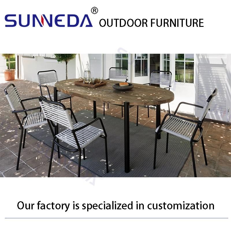 Simple Style Soft Stack Structure Traditional Waterproof Weaving Wholesale Chair Set