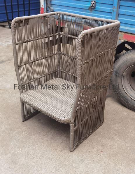 Outdoor Hotel Restaurant Villa Patio Garden Rope Wicker Rattan Aluminum Sofa