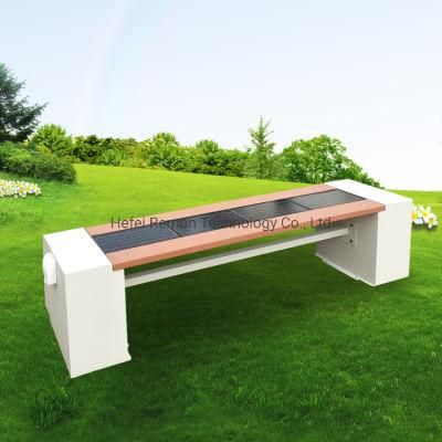 Urban Solar Park Bench Public Seats with LED Lights