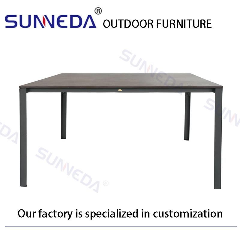 Best Selling Aluminium Alloy Durable Pub Restaurant Fashion Outdoor Table Set