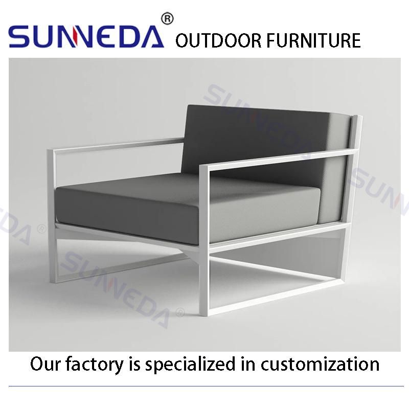 Leisure Garden Furniture Outdoor Sectional Aluminum Sofa for Patio