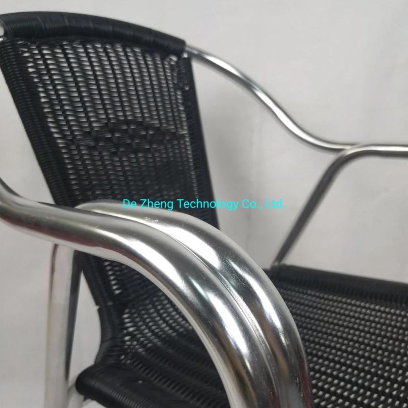 Cheap Double Tubes Wicker Chair Set Garden Rattan Chair Patio Outdoor Cheap Rattan Furniture