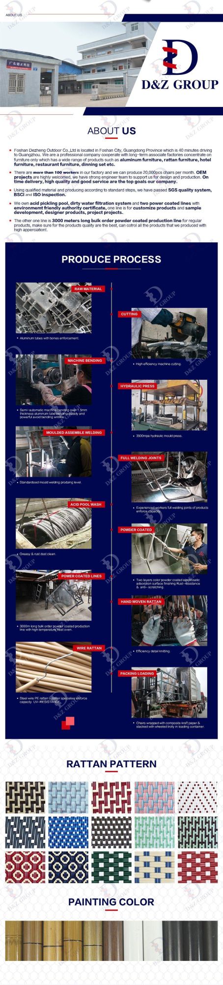 Latest Leisure Waterproof Bistro Terrace Woven Rope Hilton Aluminium Outdoor Furniture