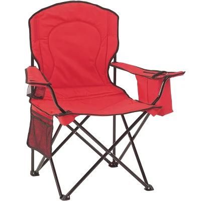 Outdoor Camp Chair with Cooler Bag Build in 4 Can Side Pocket Folding Portable Camping Chair