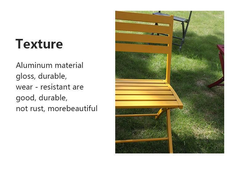 Hot Sale Simple OEM Carton Outdoor Patio Furniture Foshan Supplier Aluminum Chair