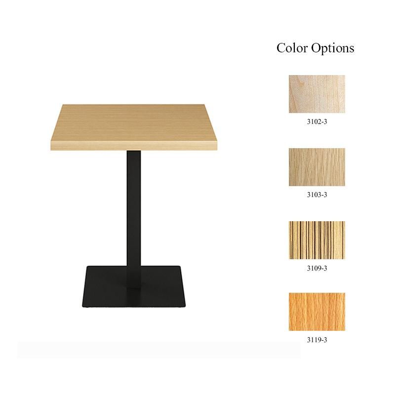 Heat Pressured Wildly Used Fast Food Restaurant Coffee Shop Square Cheap Wood Table Top