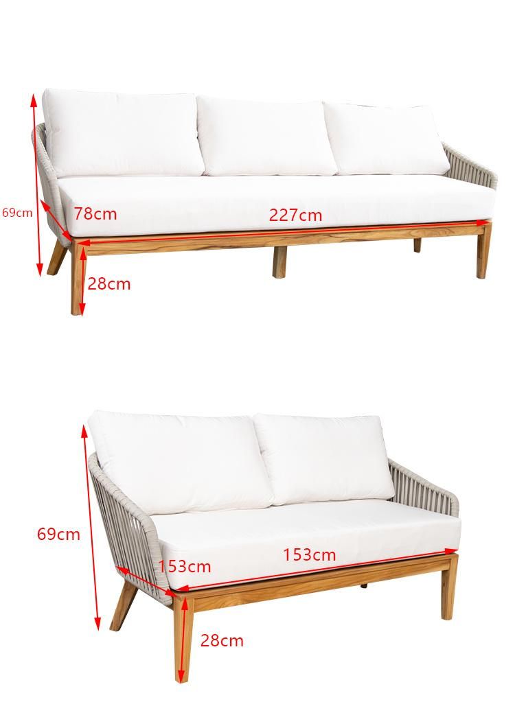 Restaurant Unfolded Darwin Modular China Set Outdoor Chair Teak Wood Wooden Sofa