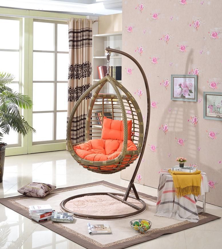 Home Furniture Rattan Wicker Dining Outdoor Swing Chair for Patio