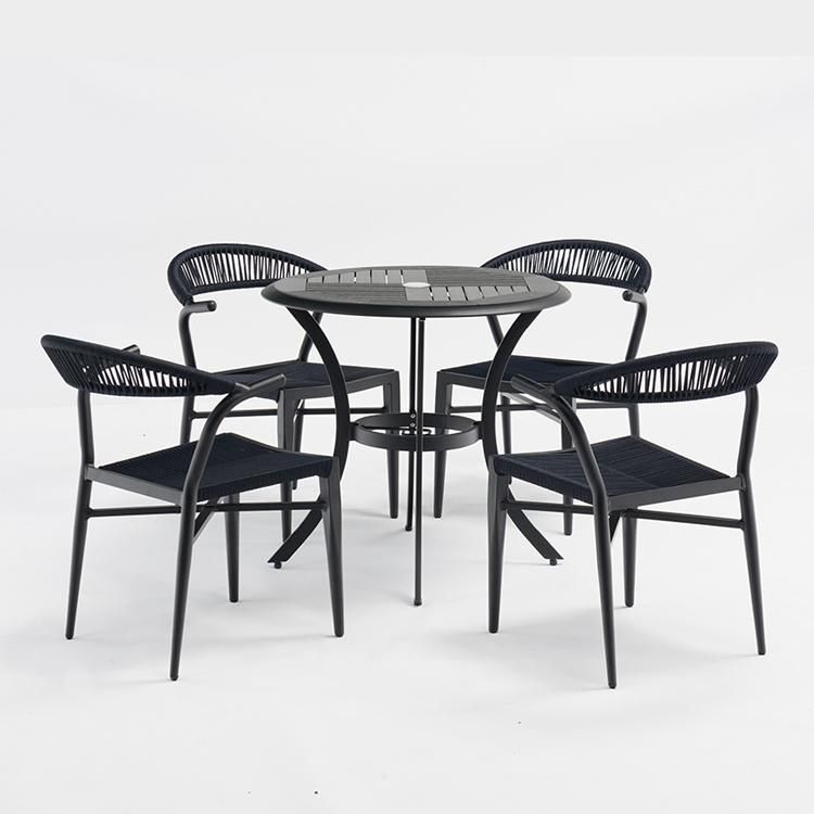 Manufacturing Pull Rope Chairs Outdoor Set Patio Furniture