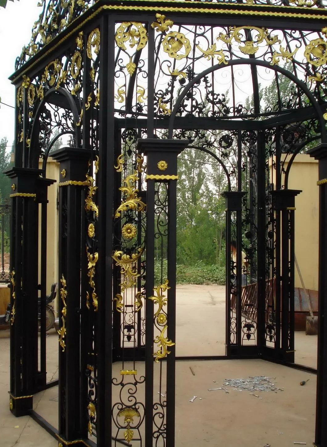 Forged Iron Garden Hexagon Pavalion Gazebo