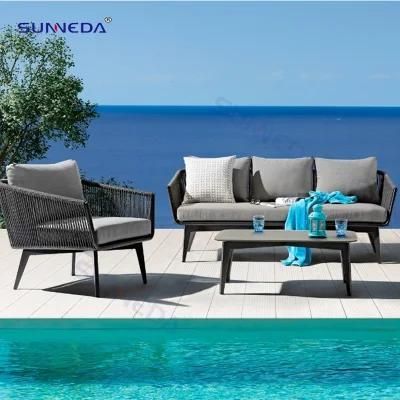 Luxury Modern Fashion Garden Couch High Quality Patio Aluminum Frame
