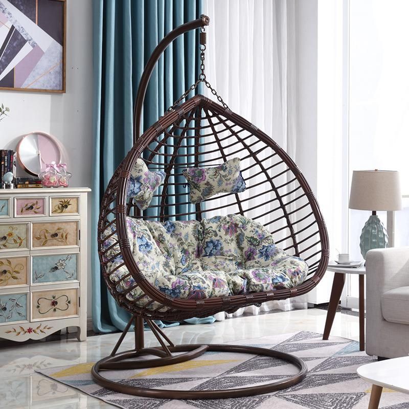 Casual Hammock Outdoor Lounge Hanging Rattan Wicker Double Swing Chair