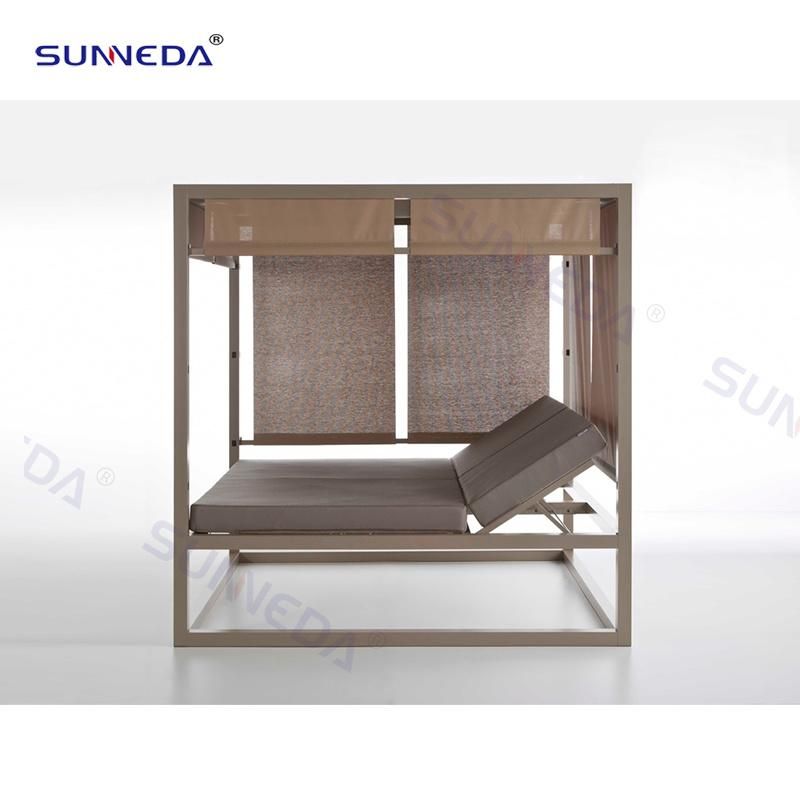 Leisure Comfortable Aluminum Frame Poolside Modern Patio Garden Sofa Bed Outdoor Daybed