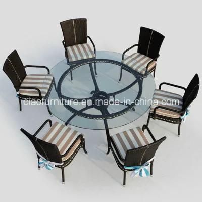 Modern Set Dining Furniture with Glass on Top