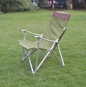Outdoor Promotion Aluminum Lightweight Portable Chair with Armrest Folding Beach Camping Picnic Chair