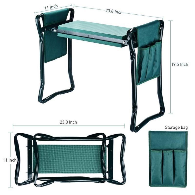 Olive Green New Foldable Garden Working Bench / Garden Kneeler Seat / Garden Kneeling Stool