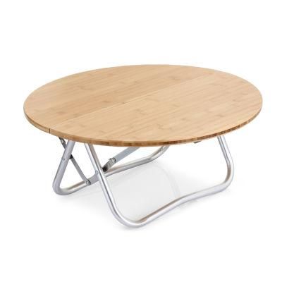 Outdoor 2021 New Round Wooden Camping Leisure Table Light