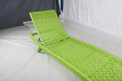 Hotel Garden Use Flower Weaving Poolside Sun Lounger Outdoor Furniture