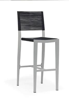 Weather-Resistant Handwoven Rope Bar Chair