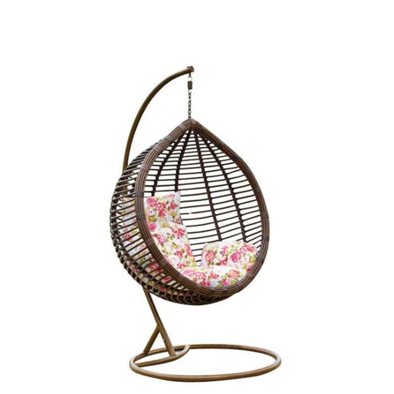 Wholesale Garden Home Wicker Hanging Rattan Outdoor Round Swing Chair