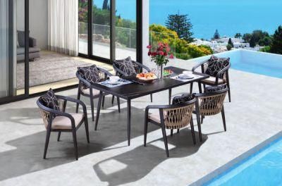 Simple Design Aluminium High Quality PE Rattan Garden Set Outdoor Furniture