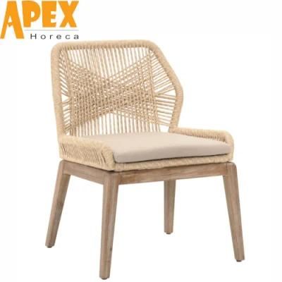 Outdoor Furniture Patio Handwoven Aluminum Rope Chair High Quality Wholesale