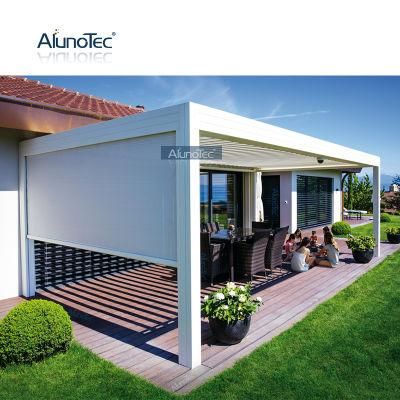 Modern Waterproof Louver Roof System Modern Pergola Topwind Gazebo Outdoor Garden Sustainable Environmental Canopy Pavilion