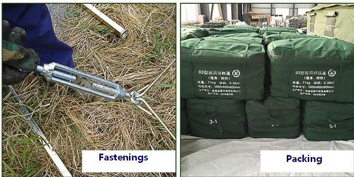 OEM Outdoor Folding Camping Bed with Powered Coated Steel Feet and Canvas Body Part