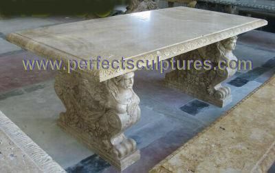 Garden Stone Marble Table Chair for Garden Furniture (QTB048)