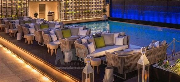 Commercial Best Seller High Quality Rattan Pool Outdoor Garden Furniture