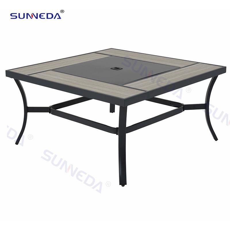 Patio Garde Table Set with Tile Desktop Kd Structure