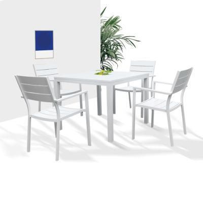 5-Piece Aluminum Outdoor Dining Set with 4 Chairs and Dining Table Outdoor Dining Set