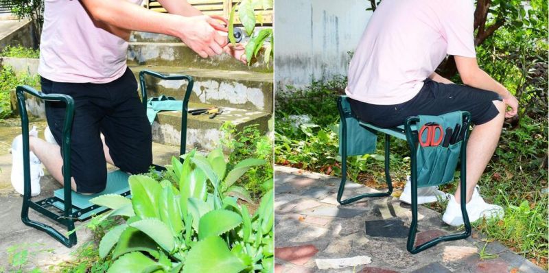 Olive Green New Foldable Garden Working Bench / Garden Kneeler Seat / Garden Kneeling Stool