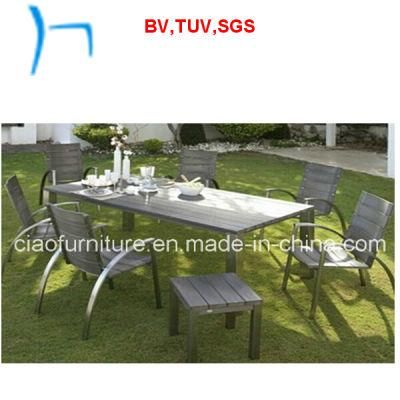 F- Garden Outdoor Plastic Wood Furniture (CF828t+CF828c)