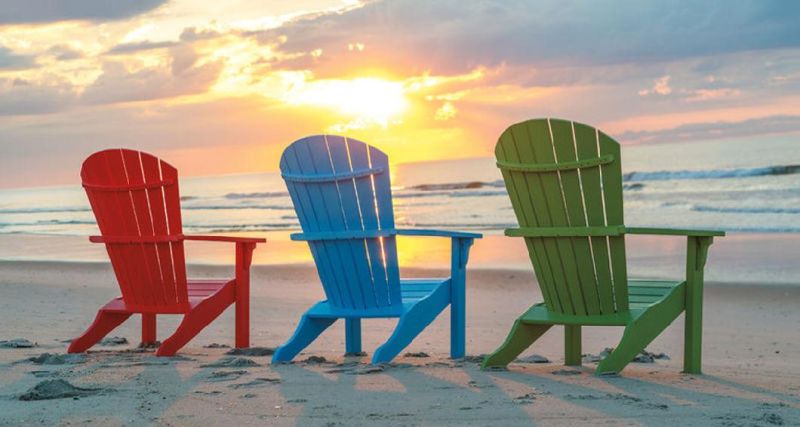 Folding Adirondack Chair Patio Chairs Lawn Chair Outdoor Chairs Painted Adirondack Chairs Weather Resistant for Patio Deck Garden, Backyard Deck, Fire Pit & Law