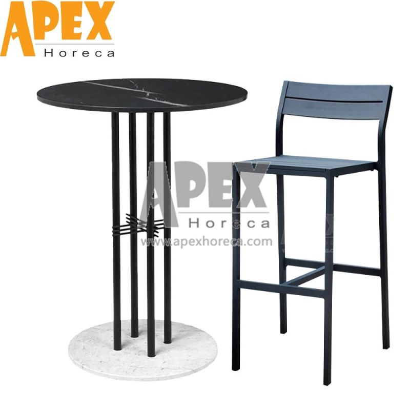 Wholesale Restaurant Bistro Outdoor Furniture Aluminum Comfort Backrest Dining Chair