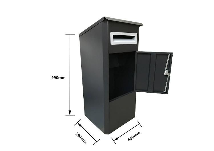 Parcel Delivery Logo Contemporary Aluminum Steel Mail Box