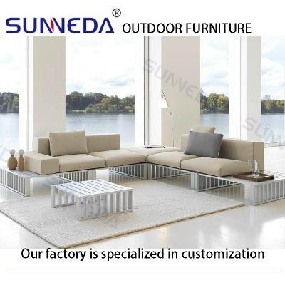 Sunneda Outdoor Garden Furniture Alu Square Tube Furniture Sofa Set