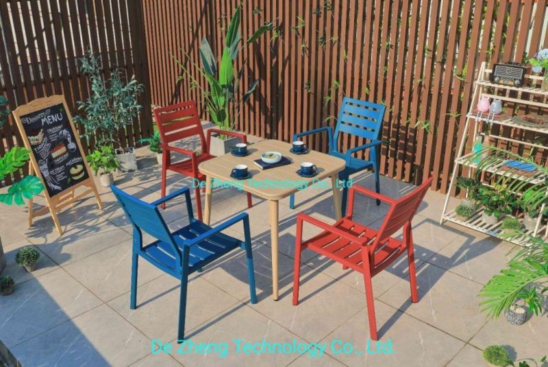 Garden Balcony Outdoor Model Cafe Chairs Outdoor Metal Aluminum Restaurant Outdoor Chair for Garden