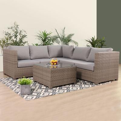 Aluminum Modern Darwin or OEM Garden Corner Set Rattan Furniture Sofa