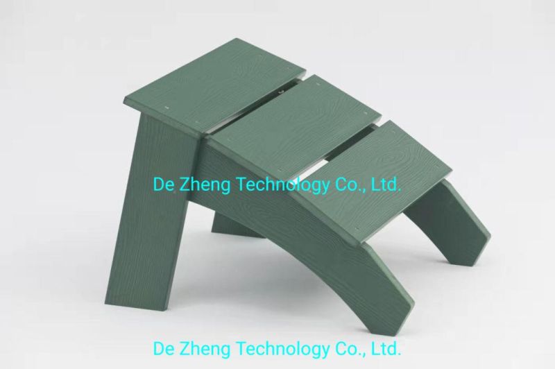 Colorful Outdoor Furniture Patio Polypropylene Polywood Wood Beach Chair Garden Chaise Lounge Ottoman