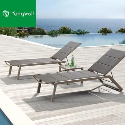 Hot Sale Modern Outdoor Patio Swimming Pool Furniture Lounge Chaise Made of Aluminum