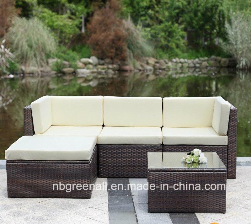 Hot 5peices Corner Sofa Patio Rattan Outdoor Garden Wicker Furniture