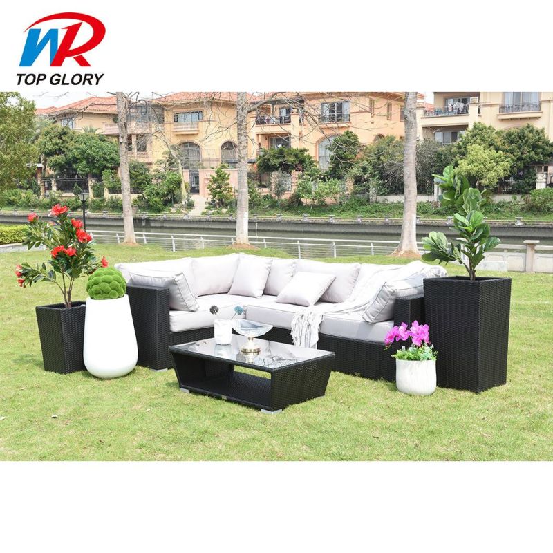 Modern Outdoor Exterior Patio Garden Home Hotel Villa Restaurant Leisure Corner Sofa Lounge Furniture