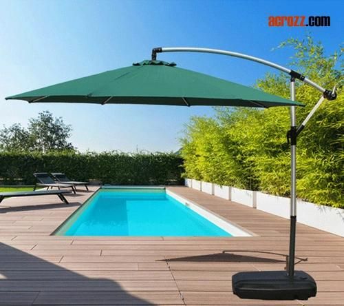 Factory Wholesale Outdoor Garden Aluminum Beach Parasol Sunshade Umbrella